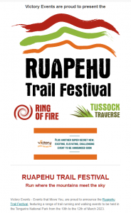 Ruapehu Trail Festival Announcement